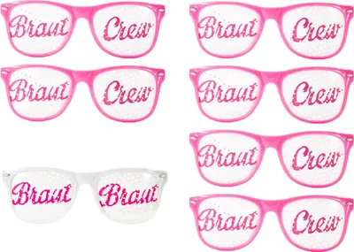 Produktbild von Oblique Unique Brille Braut + Braut Crew Set 7 Stk. JGA Junggesellinnenabschied Hen Party Bride to be Brillen
