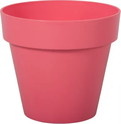 Image de Pot de fleurs en plastique MITU rose clair brillant d16x14cm