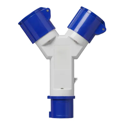 Produktbild von Steckdosen IP44 2x CEE Steckdose Stecker CEE-Winkelkupplung Steckdose Verteiler