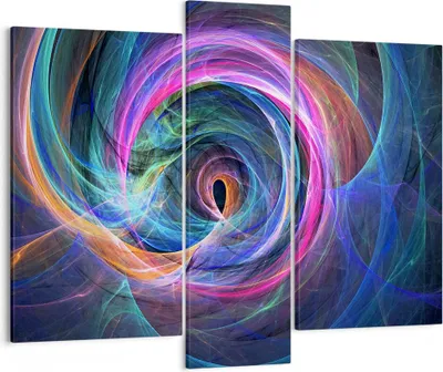 Produktbild von Bild auf Leinwand - Leinwandbild - Abstraktion modern - 95x80cm - Wand Bild - Wanddeko - Wandbilder - Leinwanddruck - Bilder - Kunstdruck - Wanddekoration - Leinwand bilder - Wandkunst - CB95x80-3987