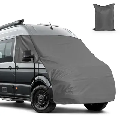 Obrázok produktu pre Kryt čelného skla 420D Oxford pre VW Crafter (modelové roky 2017-2024), čierna farba