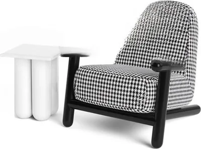 Produktbild von Sessel Design Sofa 1 Sitzer Relax Textil Lounge Luxus Polster Club Neu