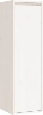 Image de Armoire murale Blanc 30x30x100 cm Bois de pin massif