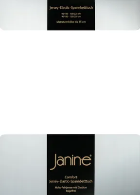 Produktbild von Janine JERSEY Spannbetttuch 5007 Farbe weiss Größe 150x200cm