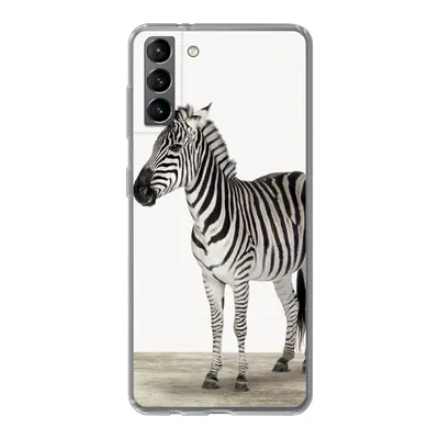 Produktbild von MuchoWow® Handyhülle Schutzhülle Hülle für Samsung Galaxy S21 Plus Zebra - Mädchen - Tiere - Kinder - Jungen Silikon Softcase Handy Hülle - Handy-Tasche
