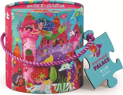 Produktbild von Puzzle Mini Tube - Meerjungfrauenpalast (24 Teile)
