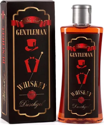 Produktbild von Whiskey Duschgel im Gentleman Design – Geschenkidee für Männer mit 250 ml Inhalt - Duschgel in Whisky Optik mit Geschenkverpackung