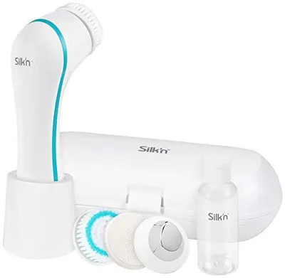 Produktbild von Silk'n Pure Deluxe, Vibrierende Bürste, Weiß, Universal, IPX7, Wechselstrom/Batterie, Lithium-Ion (Li-Ion)