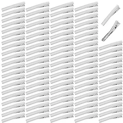 Produktbild von Haarclips 100 Stück Silber - Duckbill Alligator für Frauen und Mädchen