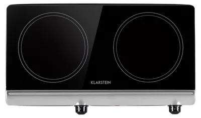 Obrázek produktu pro KlarsteinCookbuddy, sklokeramická varná deska, 2400 W, 2 zóny, 5 úrovní výkonu