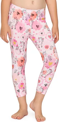 Produktbild von Merry Style Mädchen 3/4 Leggings MS10-405(Weiß/Einhorn,158)