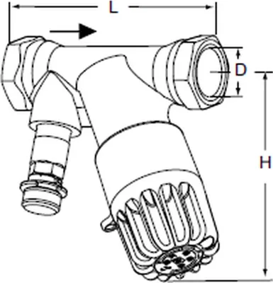 Obrázek produktu pro IMI Heimeier THERM-ZERO 1/2 palce HT 35-80 FWW 52 stupňů, 1 ks.