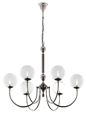 Obrázek produktu pro Lustr BRILLANTE, černý chrom, 6xG9x15W, kov, rozměry: 105x85x85 cm, IP20, Jupiter