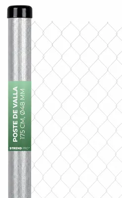 Imagen del producto de Poste Strend Pro METALTEC ZN, 48/1750/1,25 mm, redondo, con tapa