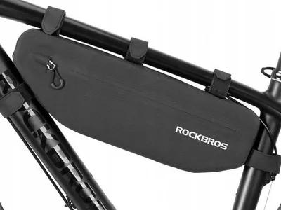 Obrázek produktu pro RockBros AS-043, vodotěsná brašna na rám kola, objem 3 litry, černá barva