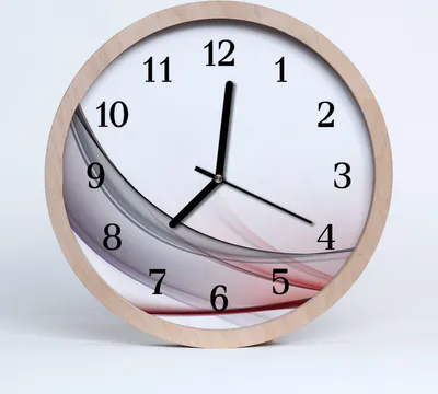 Produktbild von Holzuhr 20fi cm wanduhr - Abstrakte Kunst