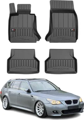 Immagine prodotto di 2003-2010 BMW Serie 5 E60 E61 Limo Touring Tappetini TPE Nero 4 pz