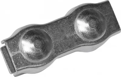 Produktbild von Seilverbinder Duplexklemme für Ø 3 - 6 mm, verzinkt, Stück