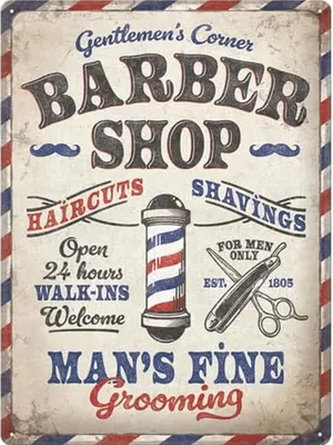 Produktbild von Nostalgic-Art - Blechschild 30 x 40 cm - Barber Shop