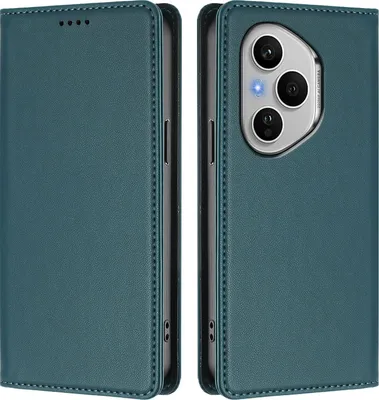 Immagine prodotto di Custodia in pelle per Honor 400 Pro, custodia a libro magnetica in Finto cuoio con supporto, verde