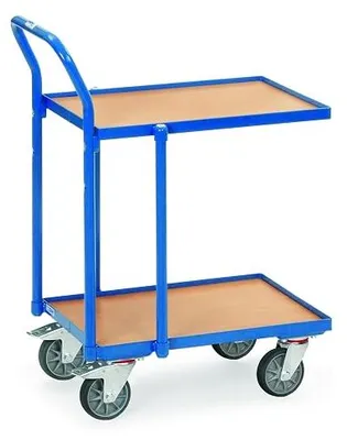 Zdjęcie produktu dla Urządzenia transportowe mtyddtmcr F 250, platforma ładunkowa, wózek do przenoszenia z gumową podkładką i uchwytem, udźwig 250 kg, średnica kół 125 mm