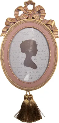 Produktbild von Clayre & Eef Bilderrahmen 15x20 cm Rosa Kunststoff