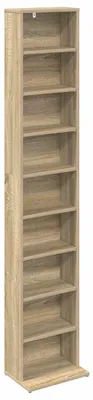 Produktbild von CD Regal Sonoma-Eiche 33 x 23,5 x 175 cm Holzwerkstoff