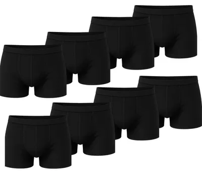 Produktbild von Herren Boxer Shorts Set – Baumwolle, Schwarz M 8