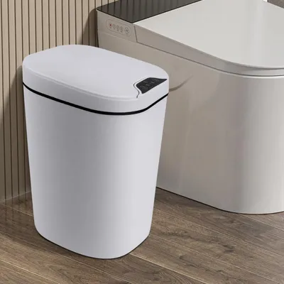 Immagine prodotto di Contenitore per rifiuti con sensore a movimento, 10 litri, colore grigio