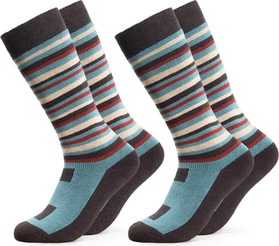 Produktbild von Occulto Kinder Skisocken 2er Pack (Modell Mondi) Grau 35-38