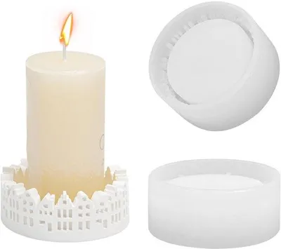 Obrázok produktu pre Unyqoos® Silikónová forma (priemer 9 cm, výška 4 cm) – opakovane použiteľná forma na odlievanie svieč, sadry, epoxidovej živice a betónu