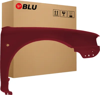 Obrázek produktu pro BLU Blatník náhrada pro Škoda Octavia I 1 ( 1U2,1U5 ) 9885 Pravý Červené HotChilli | 1997-2010 | Přední | Lakovaný | Připravený k montáži