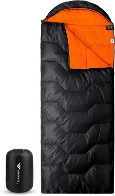 Produktbild von Famanu Schlafsack für Erwachsene - 4 Jahreszeiten, wasserabweisend, leicht und warm