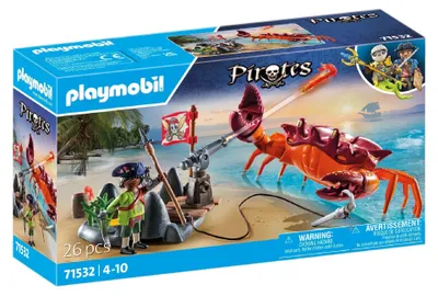 Produktbild von PLAYMOBIL Pirates 71532 Kampf gegen die Riesenkrabbe
