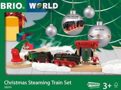 Immagine prodotto di Set di Natale con locomotiva a vapore a batteria BRIO