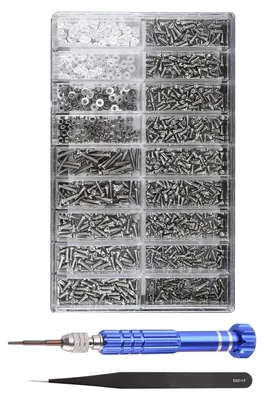 Productafbeelding van Brillenreparatieset - Brillenschroeven - 14 soorten - Magnetische schroevendraaier