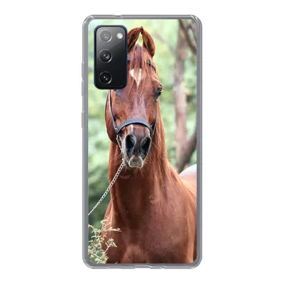 Produktbild von MuchoWow® Handyhülle Schutzhülle Hülle für Samsung Galaxy S20 FE Pferd - Wald - Halfter Silikon Softcase Handy Hülle - Abdeckung