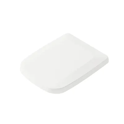 Produktbild von VIGOUR WHITE WC-Sitz eckig Scharnierabstand 15,5 cm mit Absenkautomatik, 43,4 cm x 35,8 cm, weiß