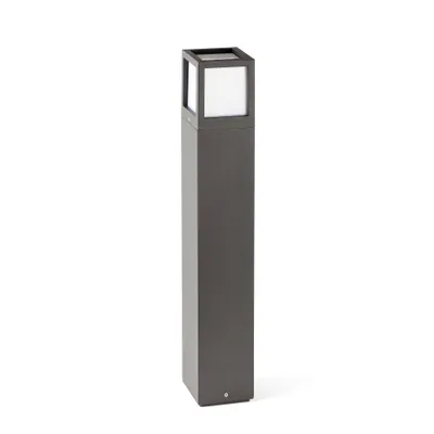 Produktbild von Faro 70761, Außensockel-/Pfostenbeleuchtung, Dunkles Grau, Aluminium, IP54, I, E27