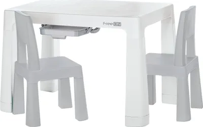 Obrázek produktu pro FREEON Plastový stolek s židlemi Neo, bílá,šedá