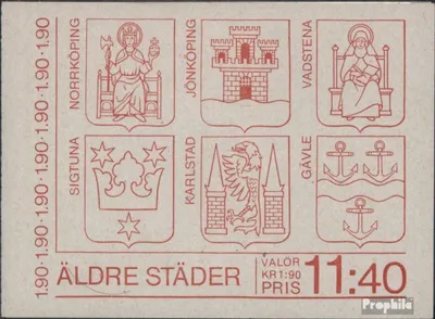 Produktbild von Briefmarken Schweden 1984 Mi MH101 (kompl.Ausg.) postfrisch Städteansichten