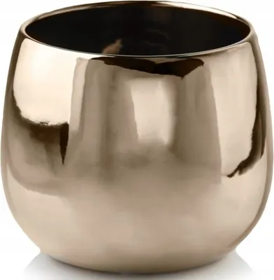 Produktbild von Keramikgehäuse goldene Kugel 15 cm