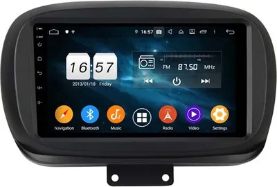 Produktbild von FIAT 500x Android 10 Autoradio 9" Touchscreen BT USB GPS Navi 32GB 2GB 2014-2019