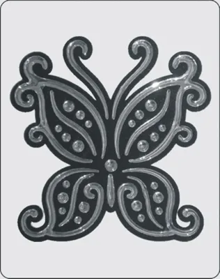 Immagine prodotto di adesivo 3D cromato farfalla 85 x 80 mm ~~~~~ spedizione veloce in 24 ore ~~~~~