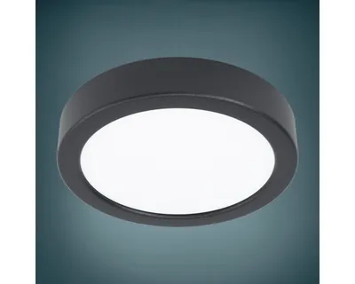 Produktbild von LED Deckenleuchte 12W 1200 lm 3000 K Ø 16 cm Fueva schwarz