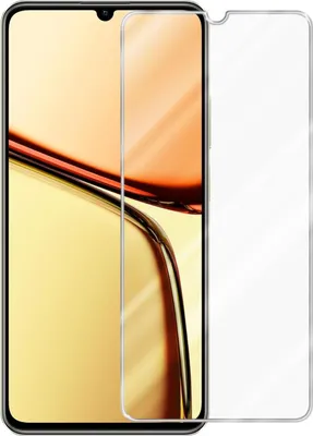 A clear screen protector is shown on a smartphone.