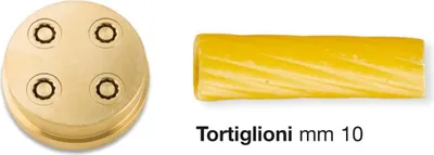 Produktbild von Imperia - Bronze-Matrize 285 für Tortiglioni für die Nudelmaschine Home Chef