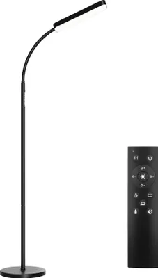 Image de Lampe de sol Prisma LED, 5 modes d'éclairage, 12 W, dimmable - noir