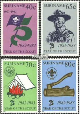 Produktbild von Briefmarken Suriname 1983 Mi 1017-1020 (kompl.Ausg.) postfrisch Pfadfinder