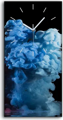 Produktbild von Wanduhr Uhr Wandbild Leinwand Geräuschlos 30x60 Malerei Abstrakte Kunst Bunt - weiße Hände